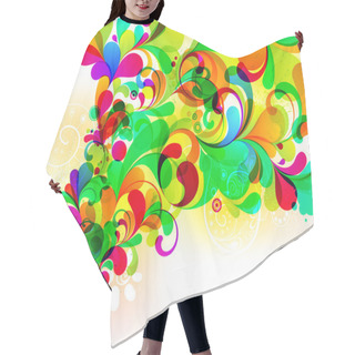 Personality  Colorful Glassy Explosion Hair Cutting Cape