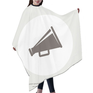 Personality  Pictograph Of Megaphone Speaker Hair Cutting Cape