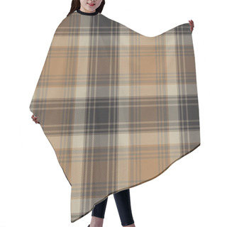 Personality  Brown Ombre Plaid Textured Seamless Pattern Suitable For Fashion Textiles And Graphics Hair Cutting Cape