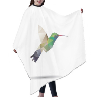 Personality  Hummingbird Origami (geometric Style). Colibri Illustration Of A Hair Cutting Cape