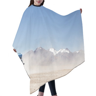 Personality  Rally Car In The Desert Hair Cutting Cape