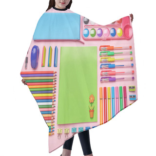 Personality  Desktop For The Girl With Her Bright Stationery Hair Cutting Cape