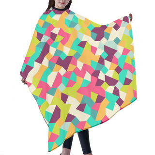 Personality  Colorful Abstract Geometric Seamless Pattern. Hair Cutting Cape