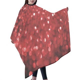 Personality  Abstract Background With Blurred Red Glitter   Hair Cutting Cape