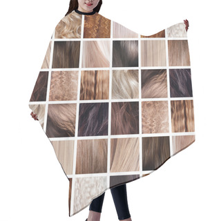 Personality  Collage, Hair Colors Set Hair Cutting Cape