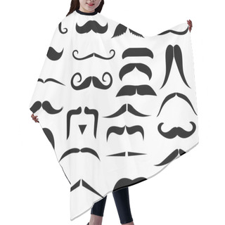 Personality  Set Of Moustaches Hair Cutting Cape
