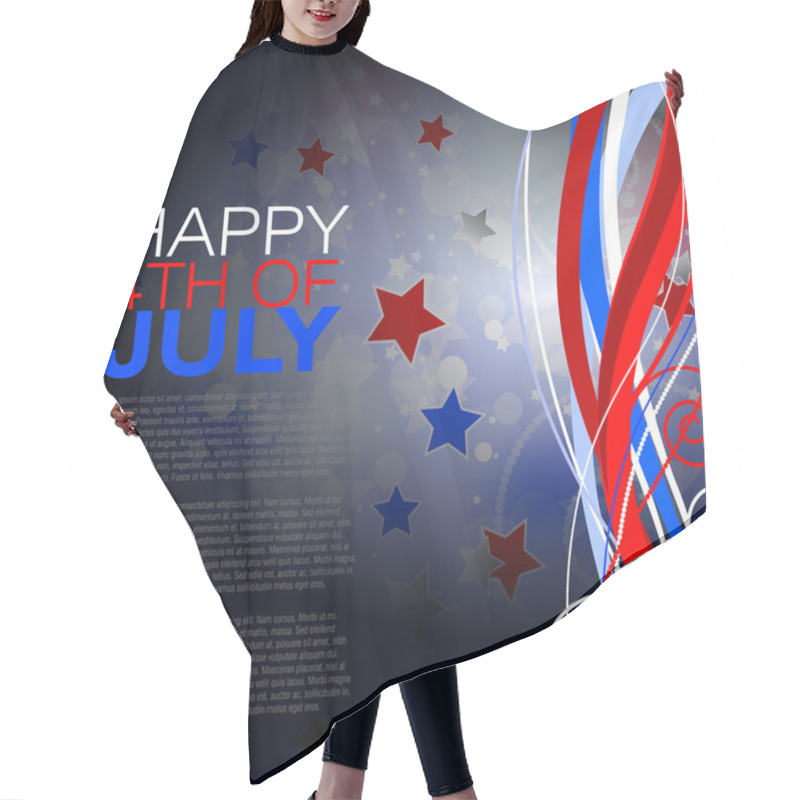 Personality  Independence Day Card Hair Cutting Cape
