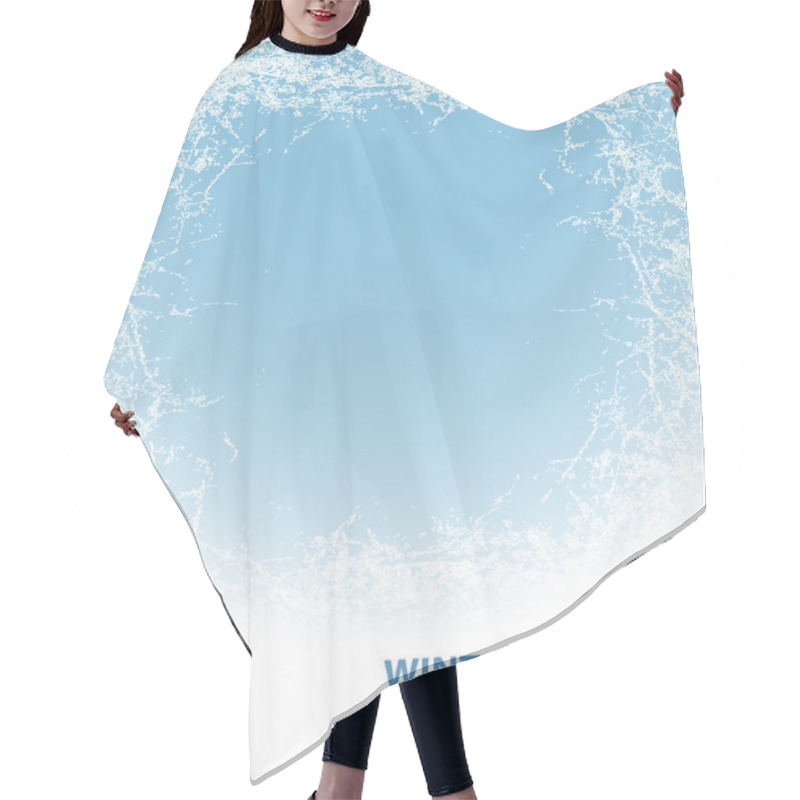 Personality  Background With Rime For Winter Holiday Hair Cutting Cape