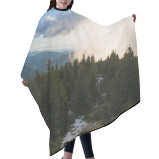Personality  Forest And Cloudy Sky  Hair Cutting Cape