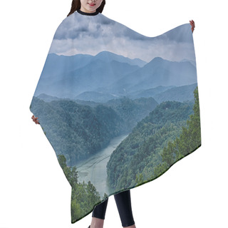 Personality  View Of Lake Fontana In Western North Carolina In The Great Smok Hair Cutting Cape
