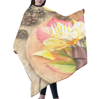 Personality  Thanksgiving Table Setting Hair Cutting Cape