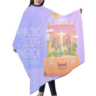 Personality  Travel To South America. Hair Cutting Cape