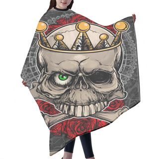 Personality  Skull And Bones Hair Cutting Cape