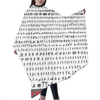 Personality  Set Of 700 Very Detailed Silhouettes Hair Cutting Cape