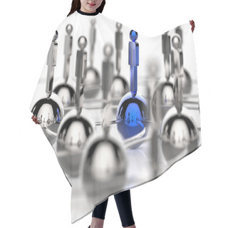 Personality  3d Stainless Human Social Network And Leadership Hair Cutting Cape