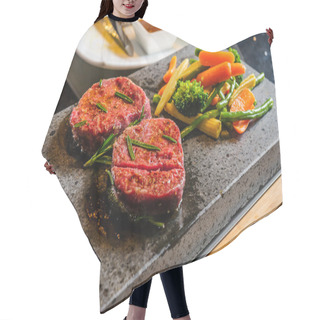 Personality  Steak Cooked On Lava-stone Hair Cutting Cape