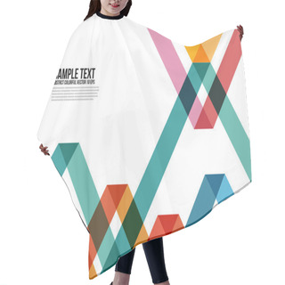 Personality  Abstract Colorful Triangle Pattern. Background , Cover , Layout , Magazine, Brochure , Poster , Website , Namecard , Etc. Hair Cutting Cape