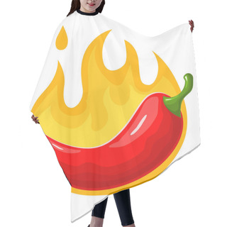 Personality  Jalapeno Pepper On Fire Hair Cutting Cape