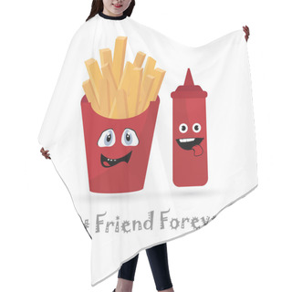 Personality  Best Friend Forever Card Hair Cutting Cape