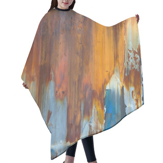 Personality  Blue And Rusty Texture Hair Cutting Cape