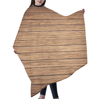 Personality  Brown Wooden Wall Texture Background Hair Cutting Cape