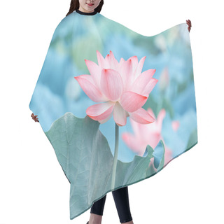 Personality  Lotus Or Waterlilly Flower In The Pond Hair Cutting Cape