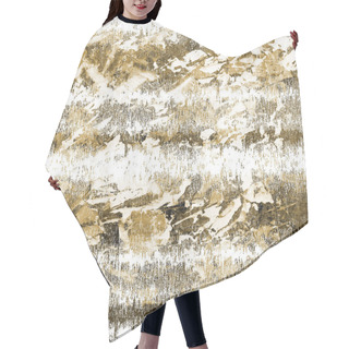 Personality  Geometric Texture Pattern With Watercolor Effect Hair Cutting Cape