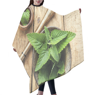 Personality  Melissa Leaf Or Lemon Balm Hair Cutting Cape