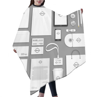 Personality  Corporate Identity Template Set. Hair Cutting Cape
