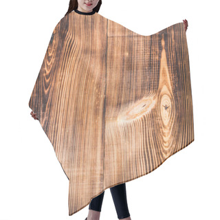 Personality  Brown Wooden Background  Hair Cutting Cape