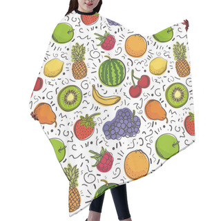 Personality  Fruits Pattern Hair Cutting Cape