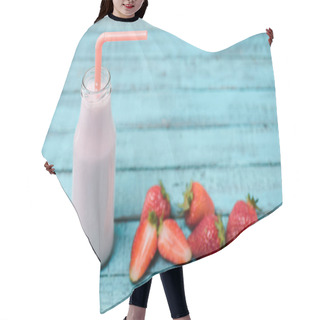 Personality  Delicious Strawberry Milkshake  Hair Cutting Cape