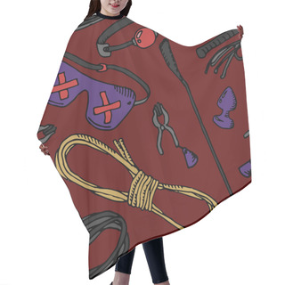 Personality  BDSM Background Pattern Hair Cutting Cape