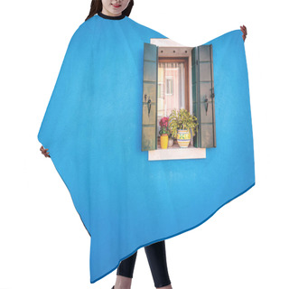 Personality  Handsome Blue Wall Hair Cutting Cape