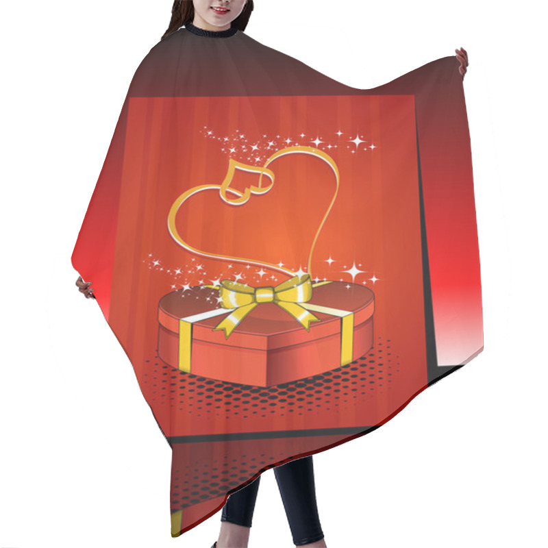 Personality  Greeting Card For Valentine's Day Hair Cutting Cape
