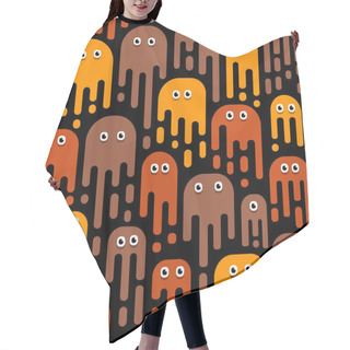 Personality  Monsters Pattern, A Pattern Of Mutant Patterns, Bacteria, Viruse Hair Cutting Cape