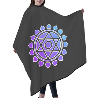 Personality  Anahata Blue Gradient Vector Icon Hair Cutting Cape