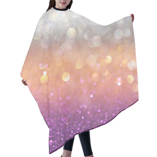 Personality  Purple Bokeh Lights Hair Cutting Cape