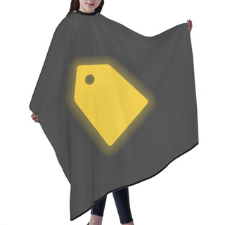 Personality  Black Label For Discounts Yellow Glowing Neon Icon Hair Cutting Cape