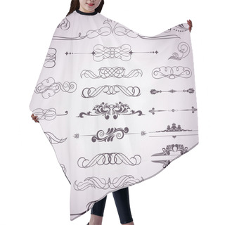 Personality  Collection Of Decorative Elements 8 Hair Cutting Cape