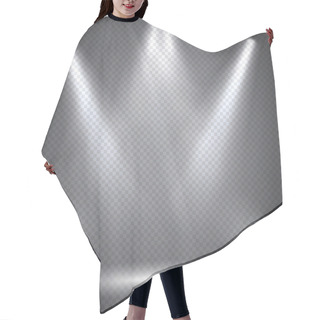 Personality  Scene Illumination, Transparent Effects On A Plaid Dark  Backgro Hair Cutting Cape