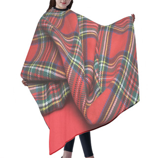 Personality  Checked Fabric. Hair Cutting Cape