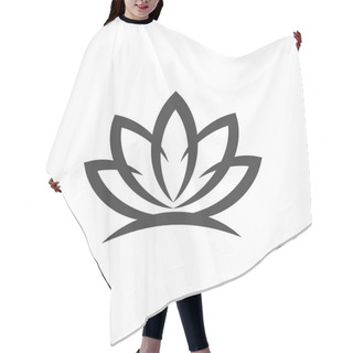 Personality  Pictograph Of Lotus Flower Hair Cutting Cape