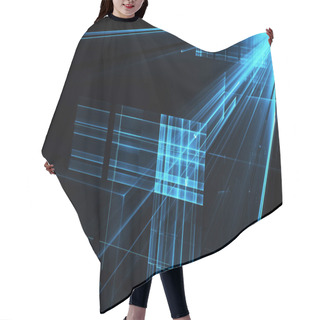 Personality  Abstract Technology Illustration Hair Cutting Cape
