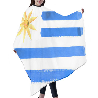 Personality  Uruguay Flag Illustration Hair Cutting Cape