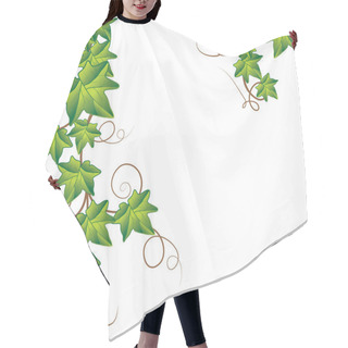 Personality  Green Ivy. Vector Illustration Hair Cutting Cape
