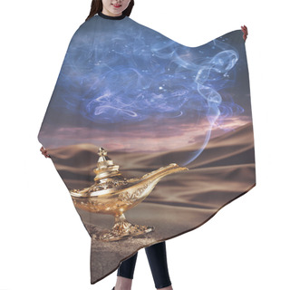 Personality  Magic Aladdin's Genie Lamp On A Desert Hair Cutting Cape