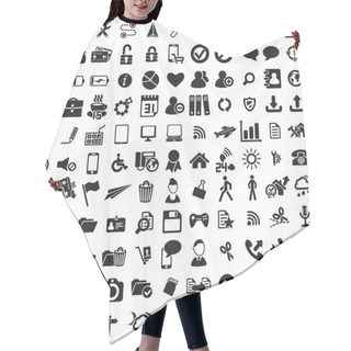 Personality  Universal Web Icons Set Hair Cutting Cape