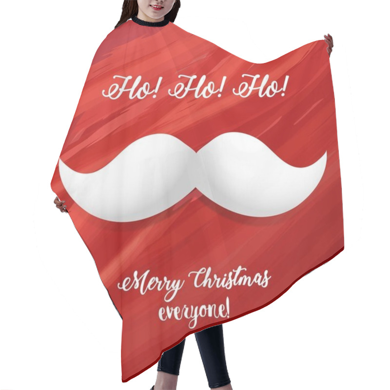 Personality  Merry Christmas Greeting Card Hair Cutting Cape