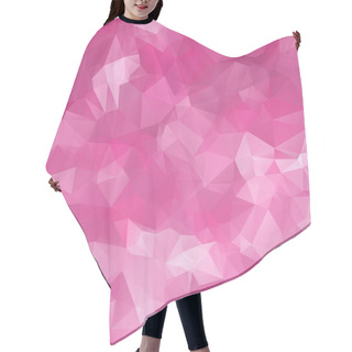 Personality  Abstract Triangle Pink Texture Hair Cutting Cape